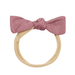 Online Kyte Baby Bamboo Muslin Tiny Bow in Dusty Rose