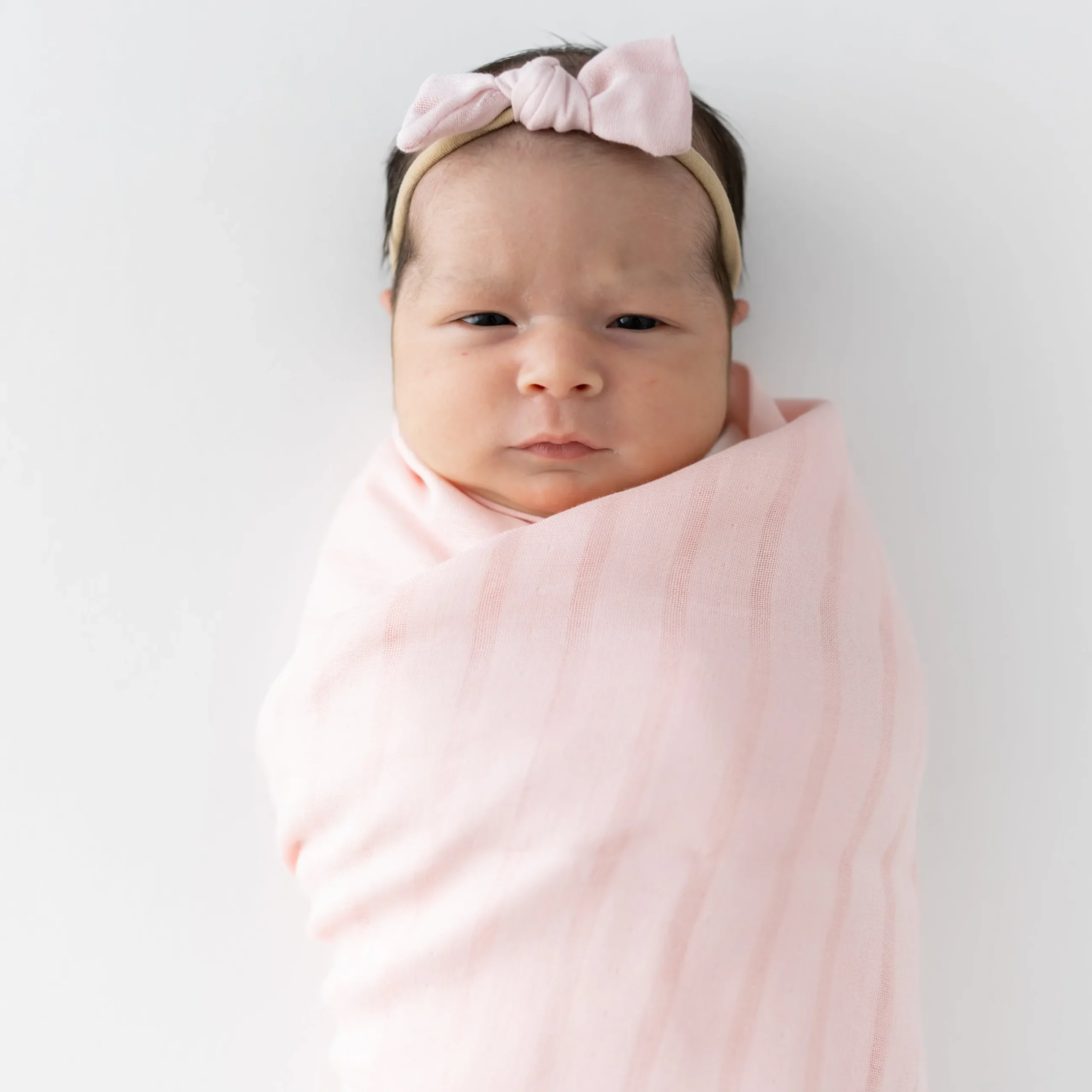 Discount Kyte Baby Bamboo Muslin Tiny Bow in Blush