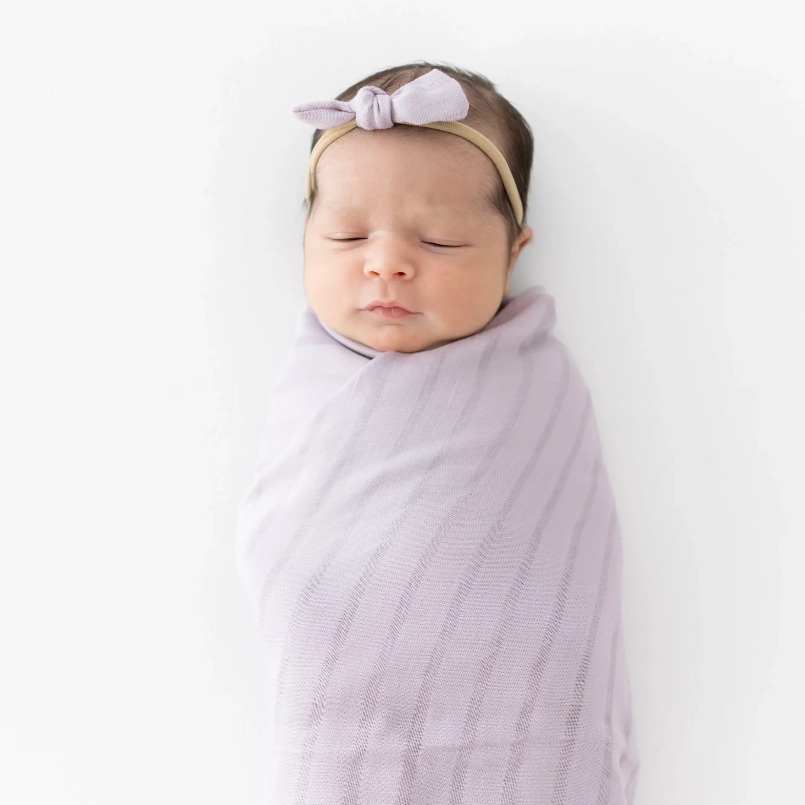 Online Kyte Baby Bamboo Muslin Tiny Bow in Wisteria