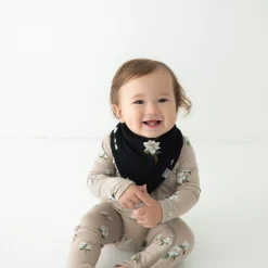 Kyte Baby Bib in Big Midnight Magnolia
