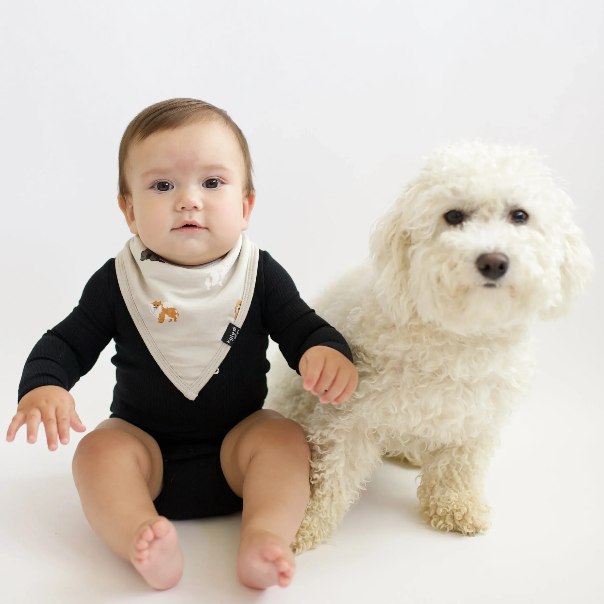 Outlet Kyte Baby Bib in Fluffy Dog