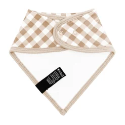 New Kyte Baby Bib in Gingham Bisque