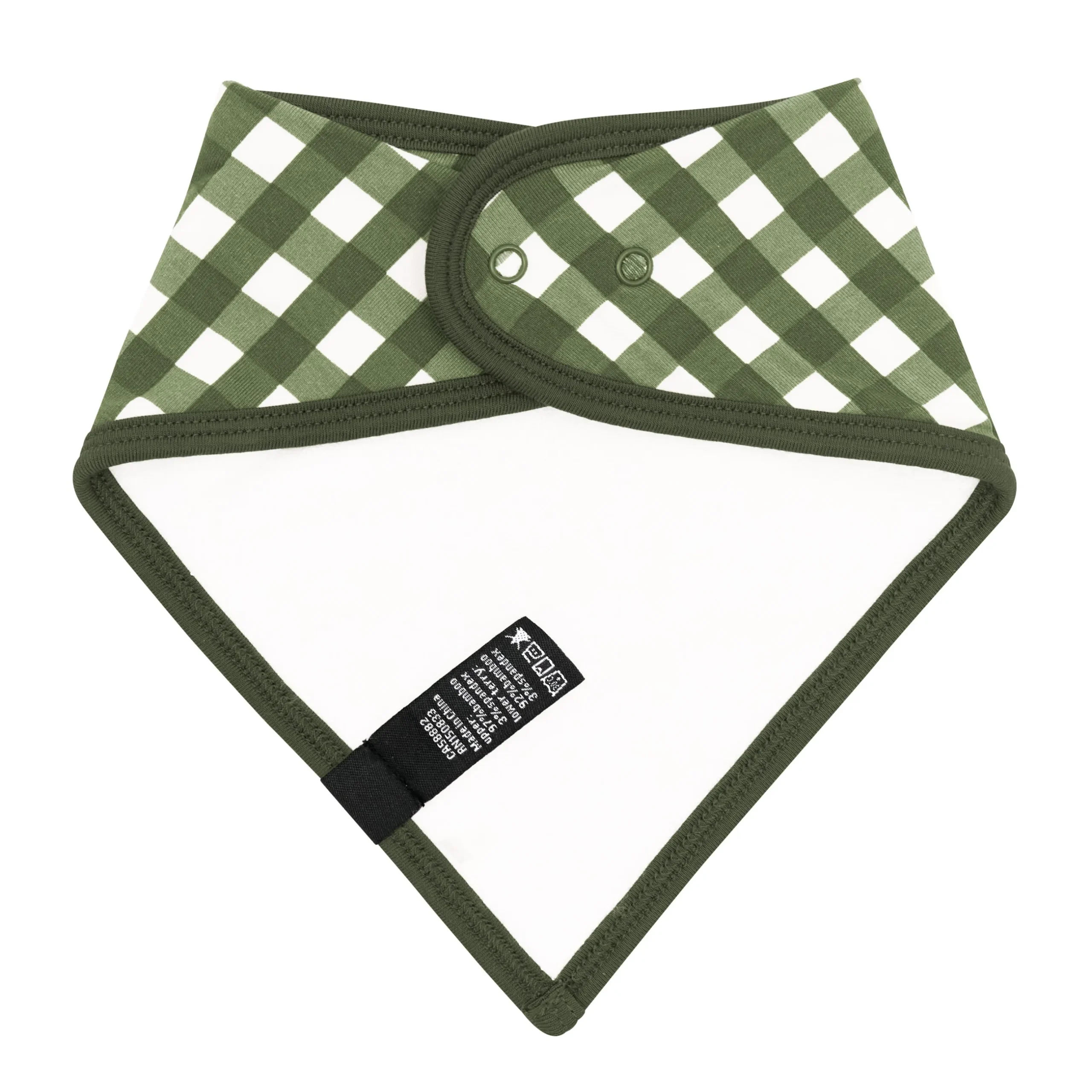 Best Kyte Baby Bib in Gingham Fir