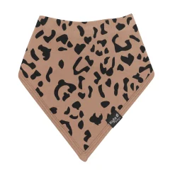 Clearance Kyte Baby Bib in Latte Leopard