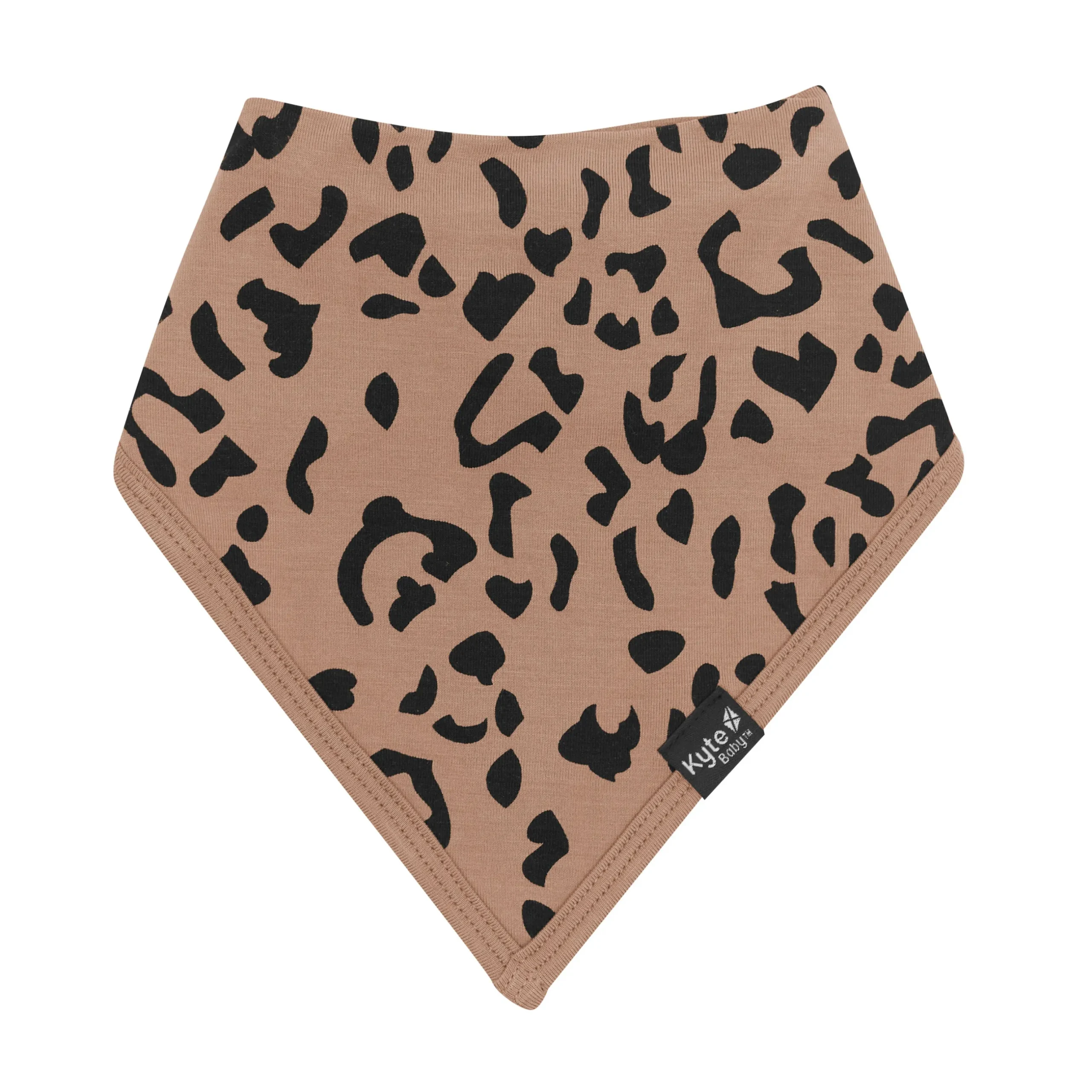 Clearance Kyte Baby Bib in Latte Leopard