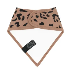 Clearance Kyte Baby Bib in Latte Leopard