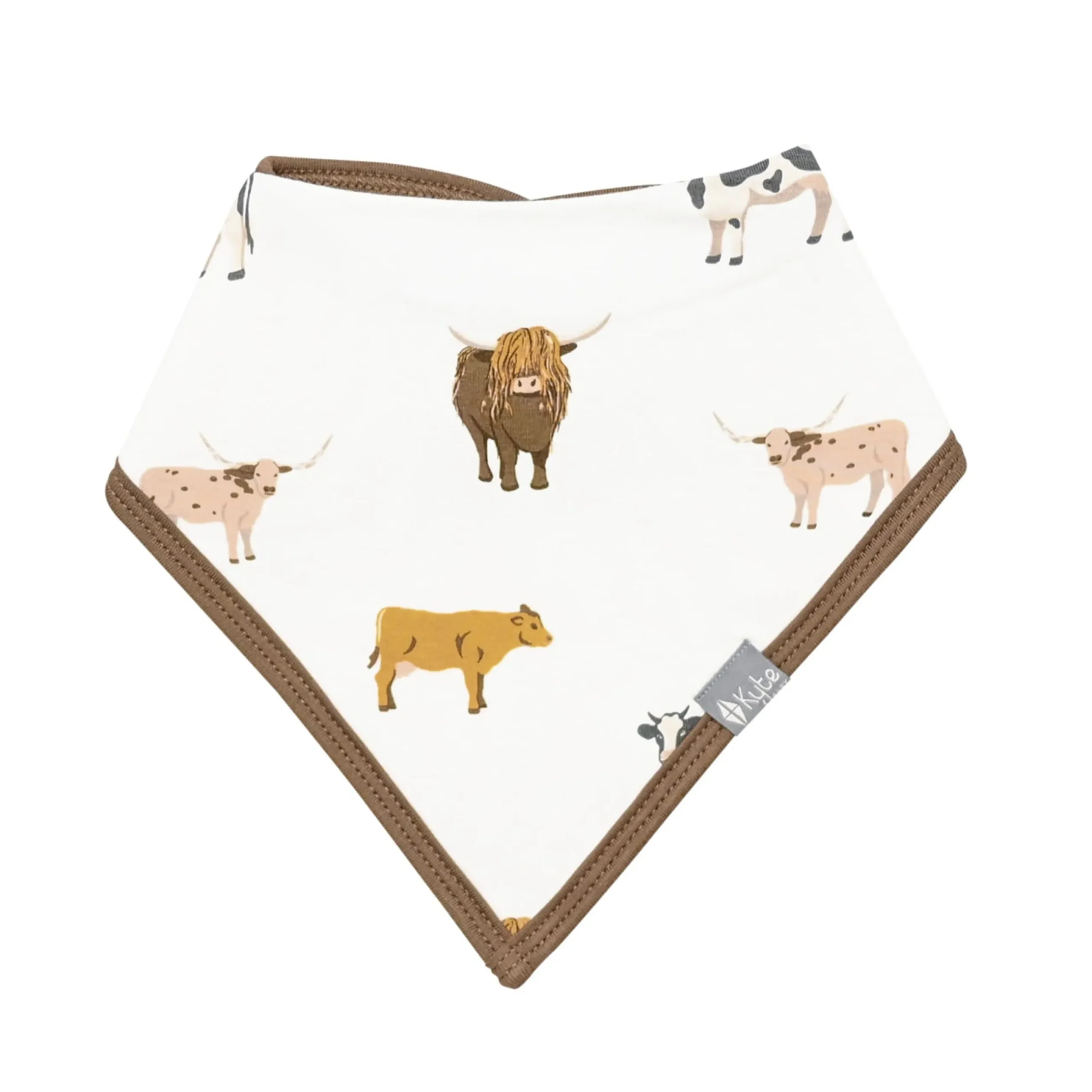 Hot Kyte Baby Bib in Moo