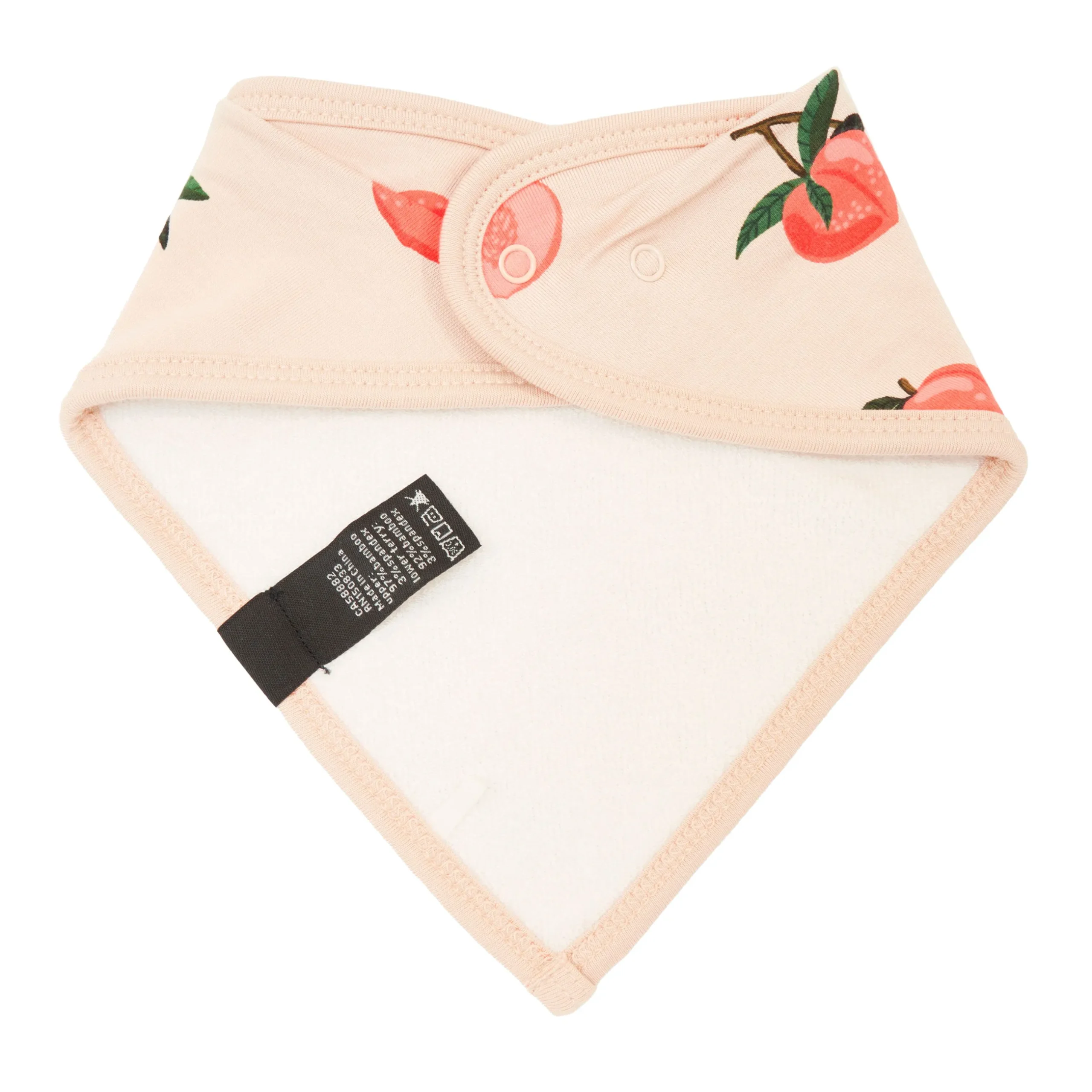 New Kyte Baby Bib in Peach