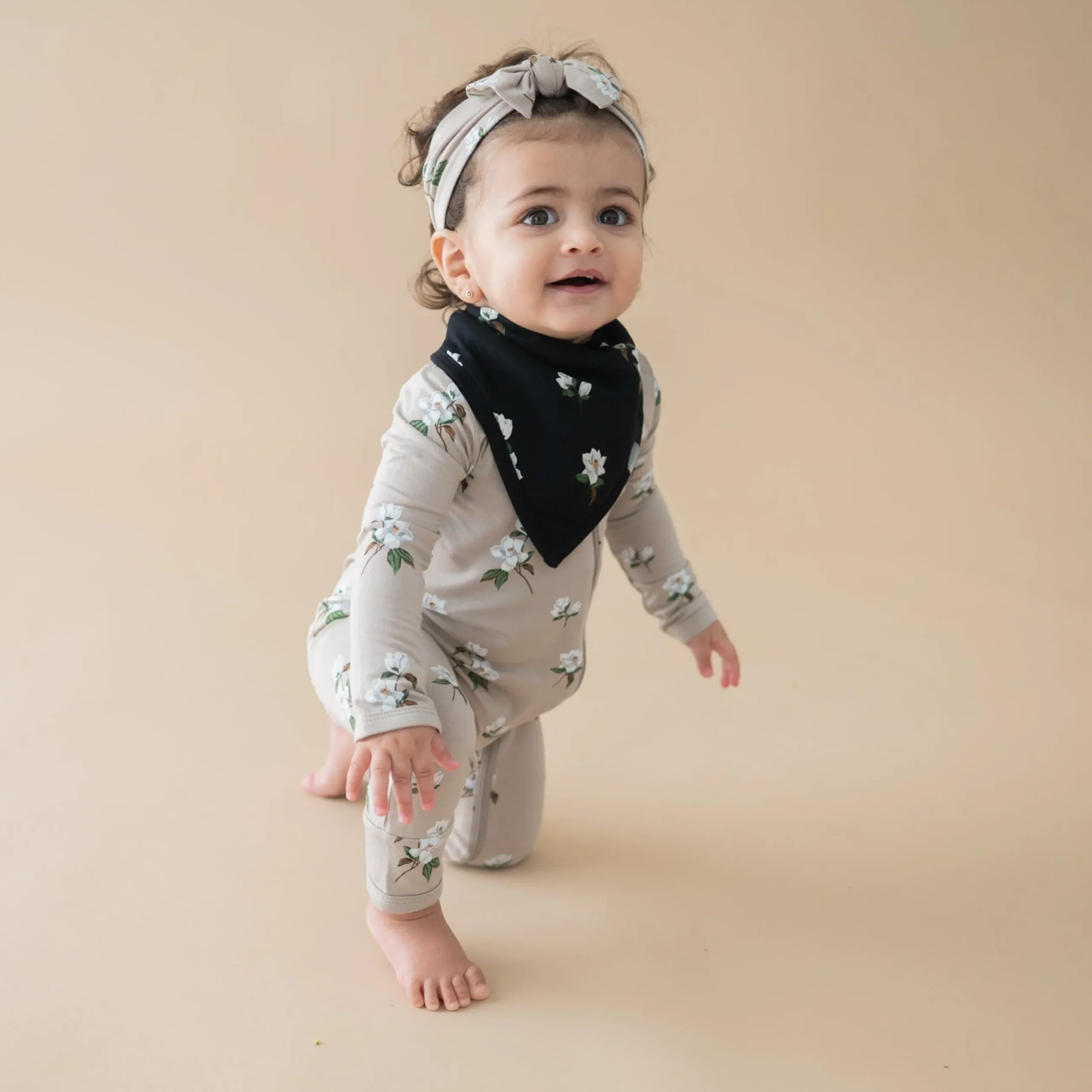 Clearance Kyte Baby Bib in Small Midnight Magnolia