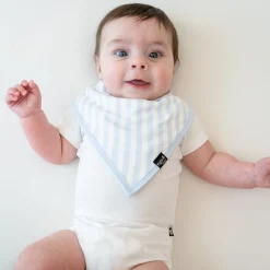 New Kyte Baby Bib in Small Mist Stripe