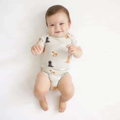 Hot Kyte Baby Bodysuit in Fluffy Dog