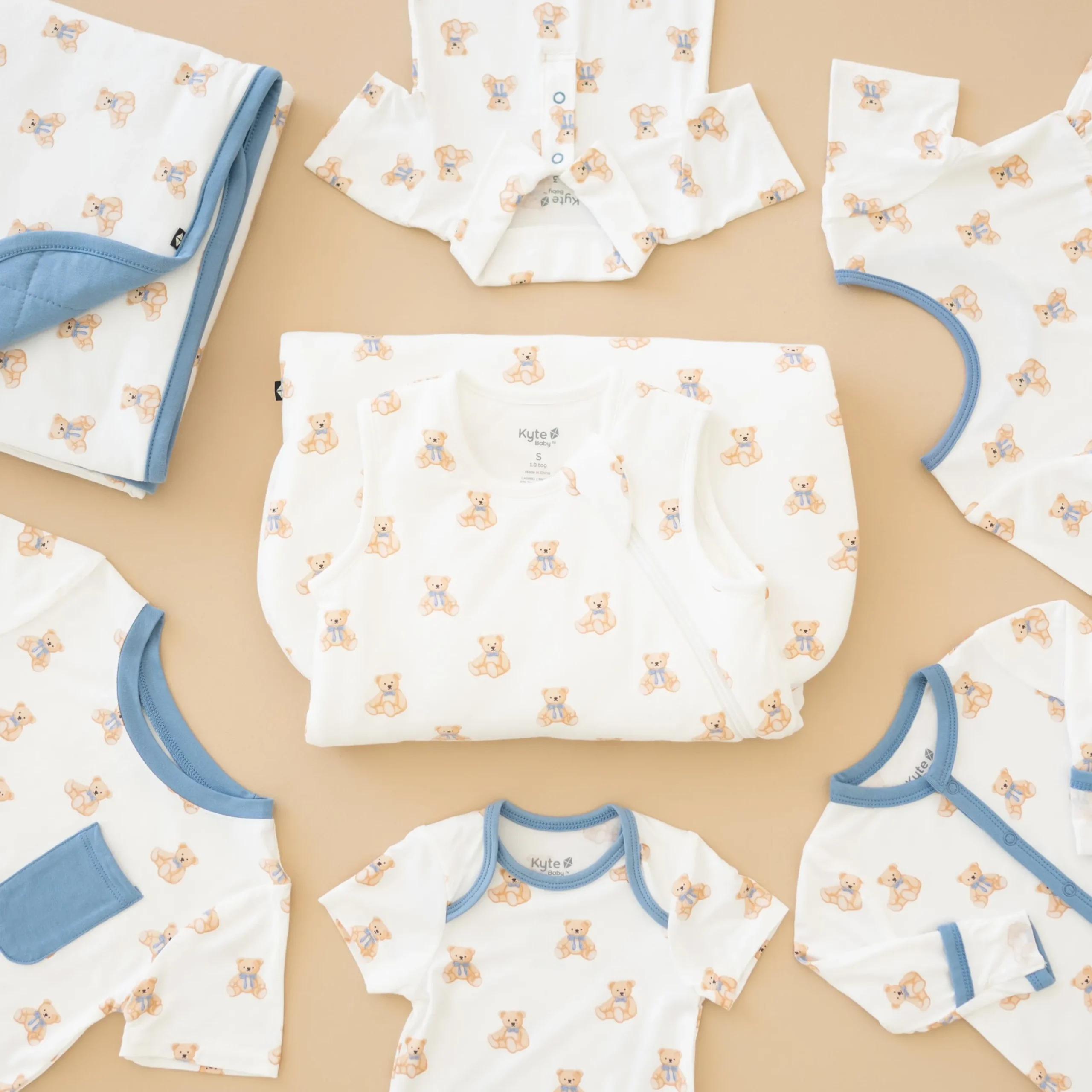 Outlet Kyte Baby Bodysuit in Teddy Bear