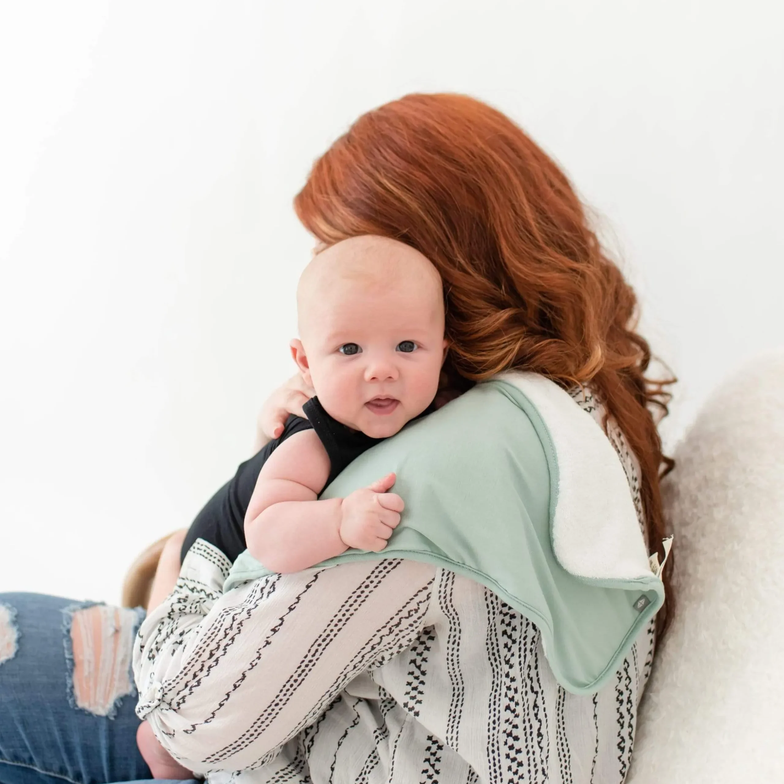 Outlet Kyte Baby Burp Cloth in Sage