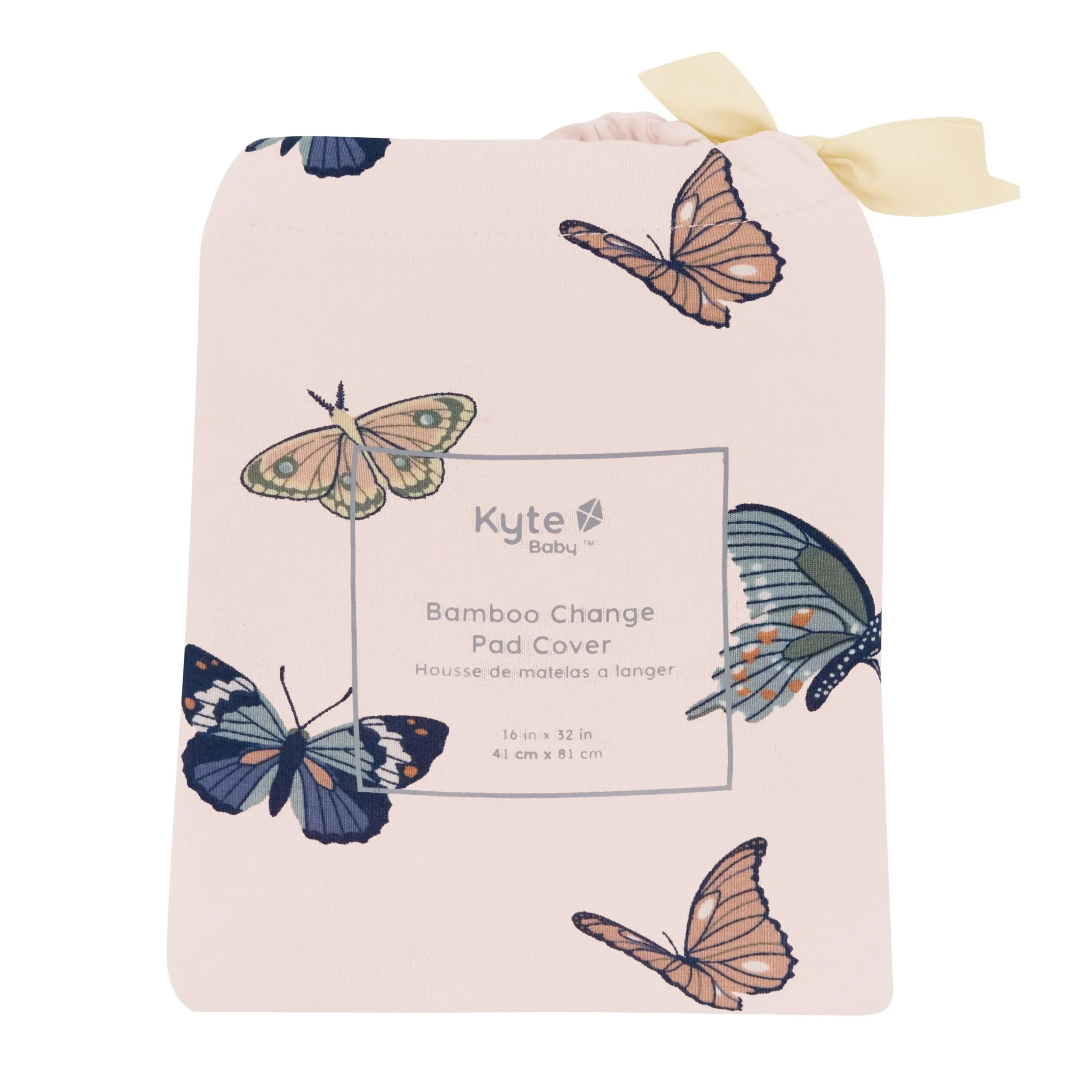 Discount Kyte Baby Change Pad Cover in Blush Butterfly