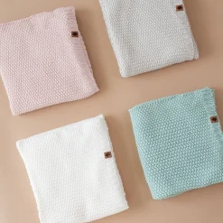 Discount Kyte Baby Chunky Knit Baby Blanket in Oat