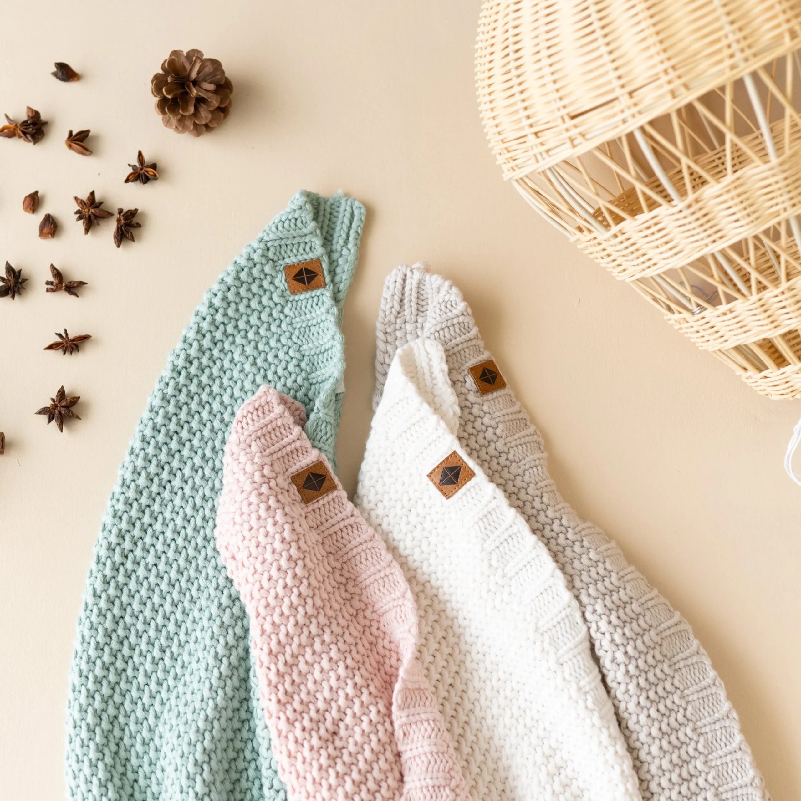 Discount Kyte Baby Chunky Knit Baby Blanket in Oat
