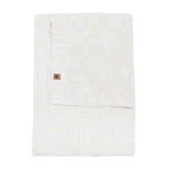 Online Kyte Baby Chunky Knit Basket Weave Toddler Blanket in Oat