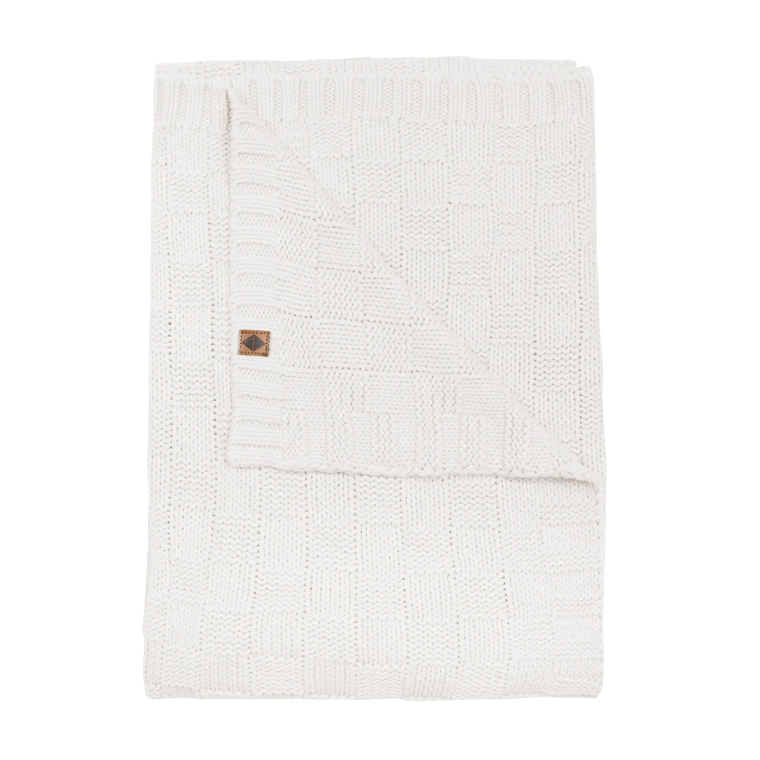 Online Kyte Baby Chunky Knit Basket Weave Toddler Blanket in Oat
