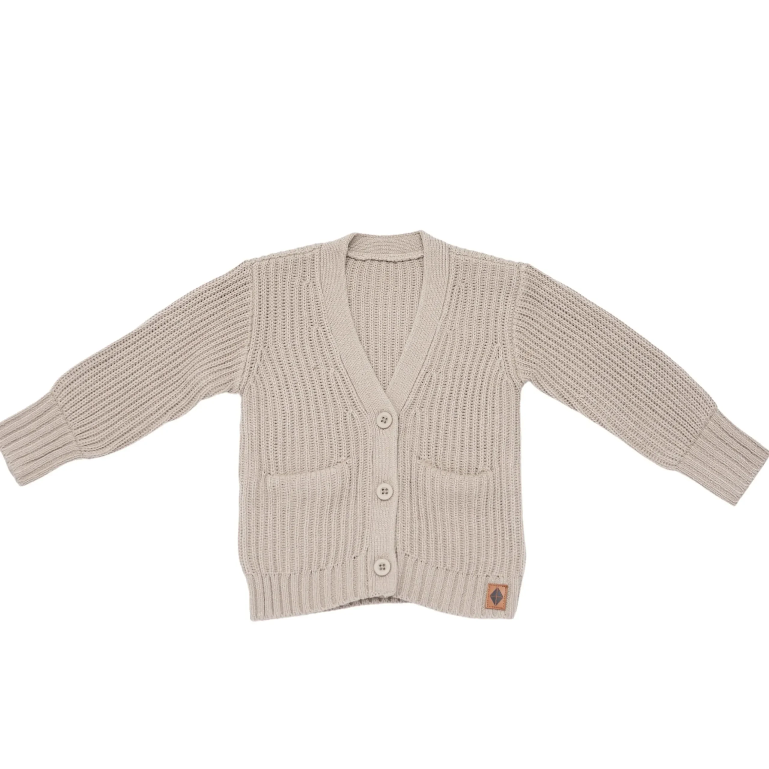 Outlet Kyte Baby Chunky Knit Oversized Cardigan in Almond