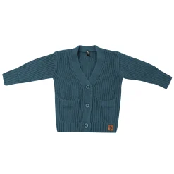 Kyte Baby Chunky Knit Oversized Cardigan in Atlantic