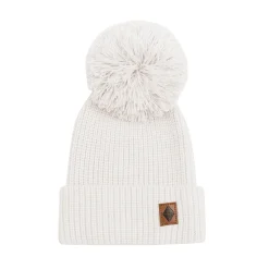 New Kyte Baby Chunky Knit Pom Beanie in Oat