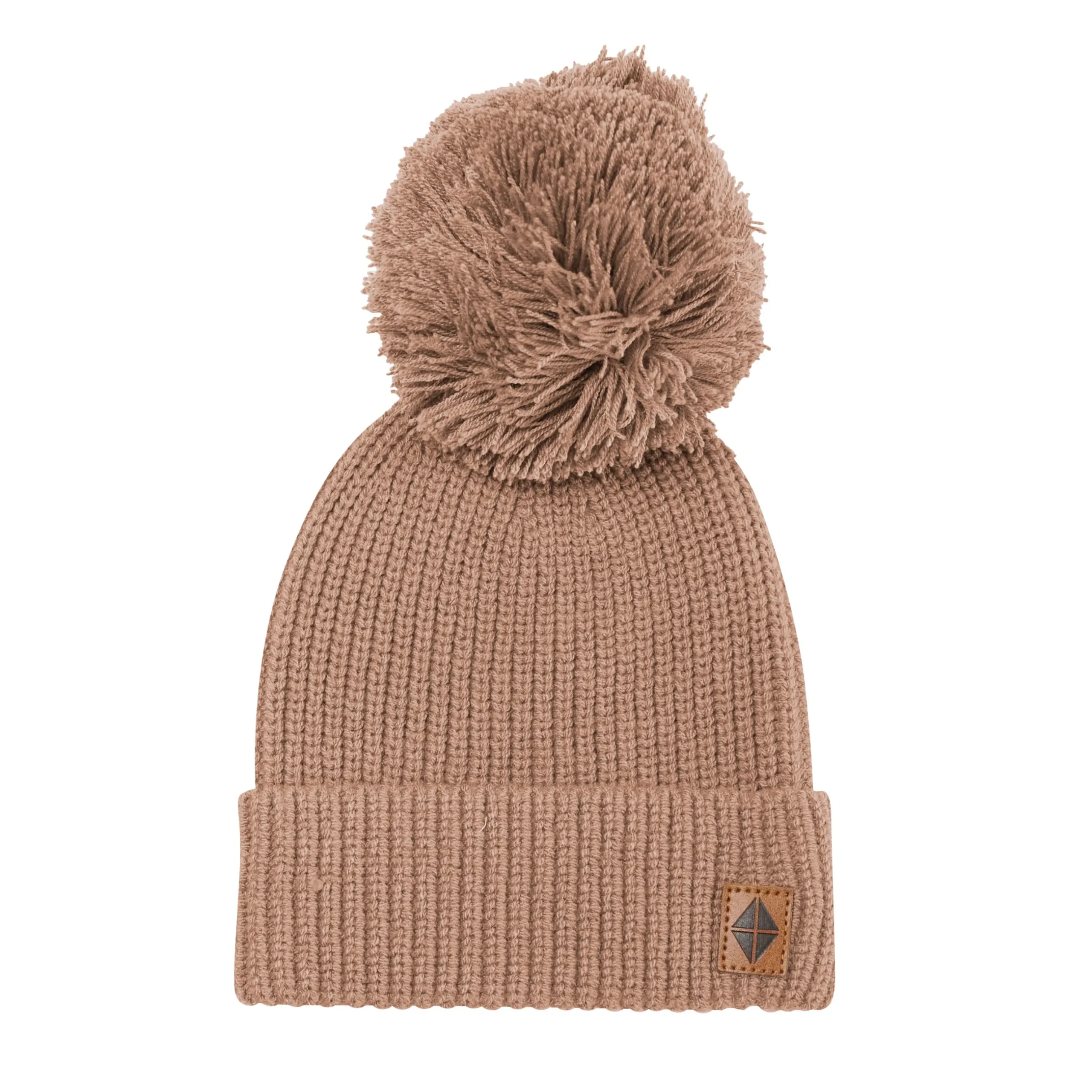 Discount Kyte Baby Chunky Knit Pom Beanie in Latte
