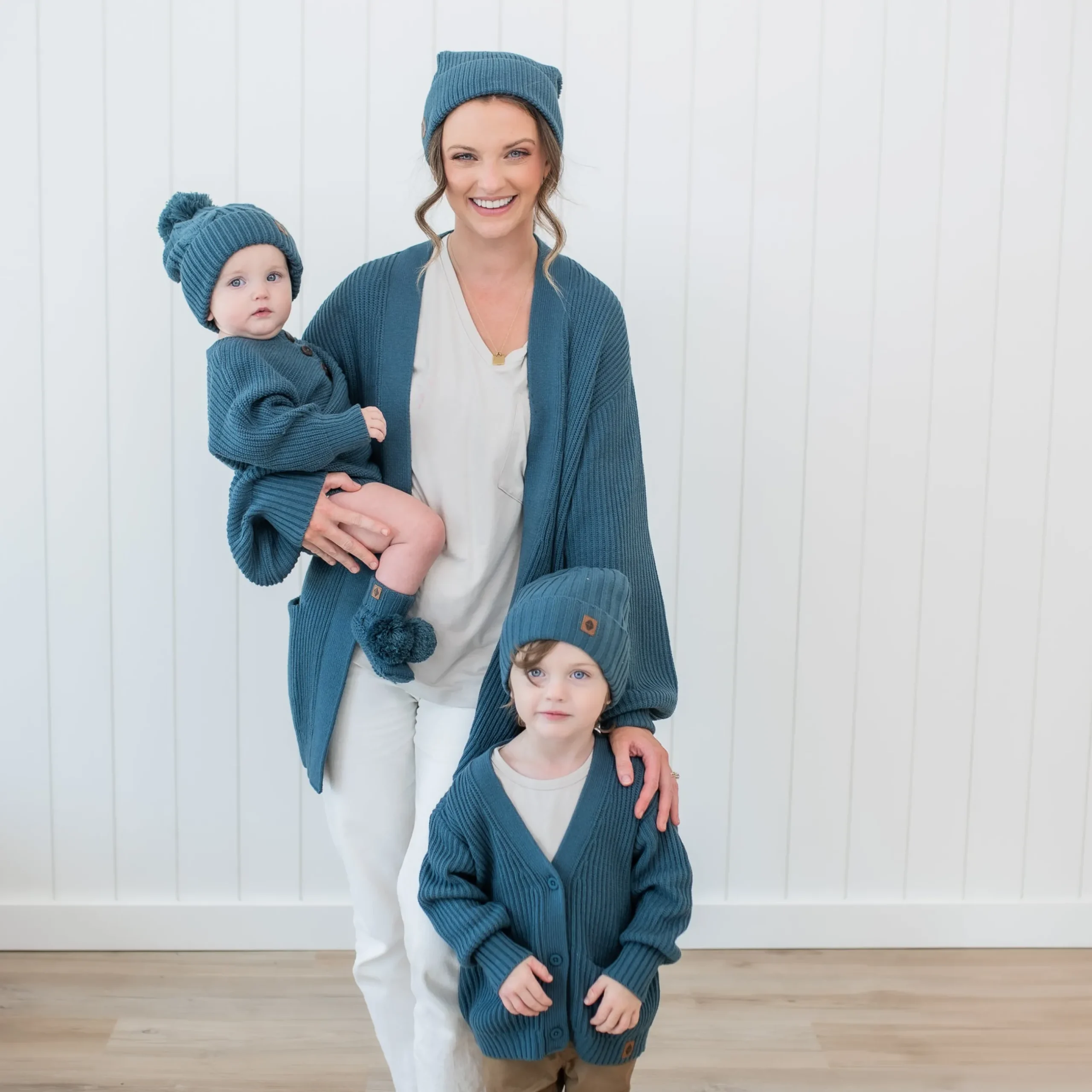 Sale Kyte Baby Chunky Knit Ribbed Beanie in Atlantic