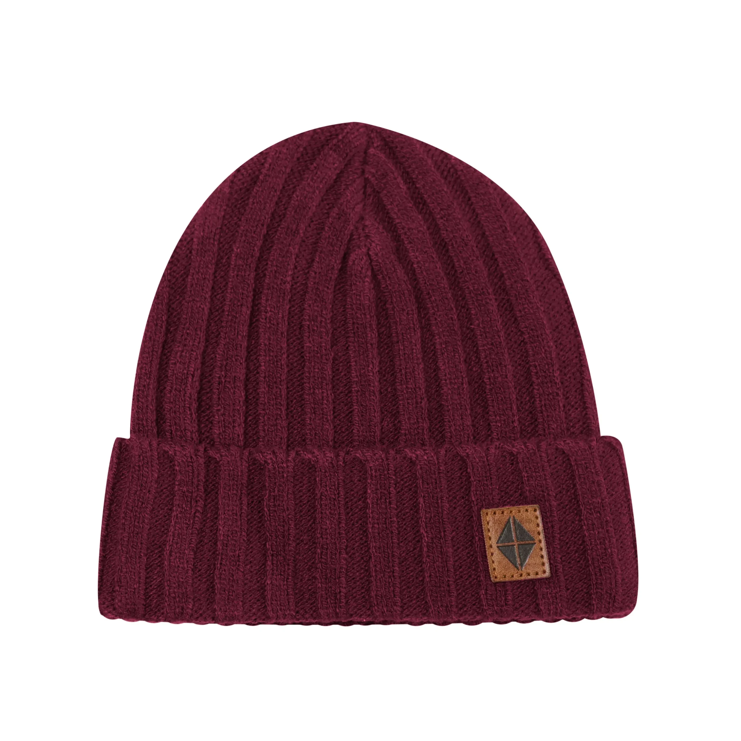 Outlet Kyte Baby Chunky Knit Ribbed Beanie in Burgundy