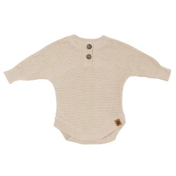 Outlet Kyte Baby Chunky Knit Romper in Almond