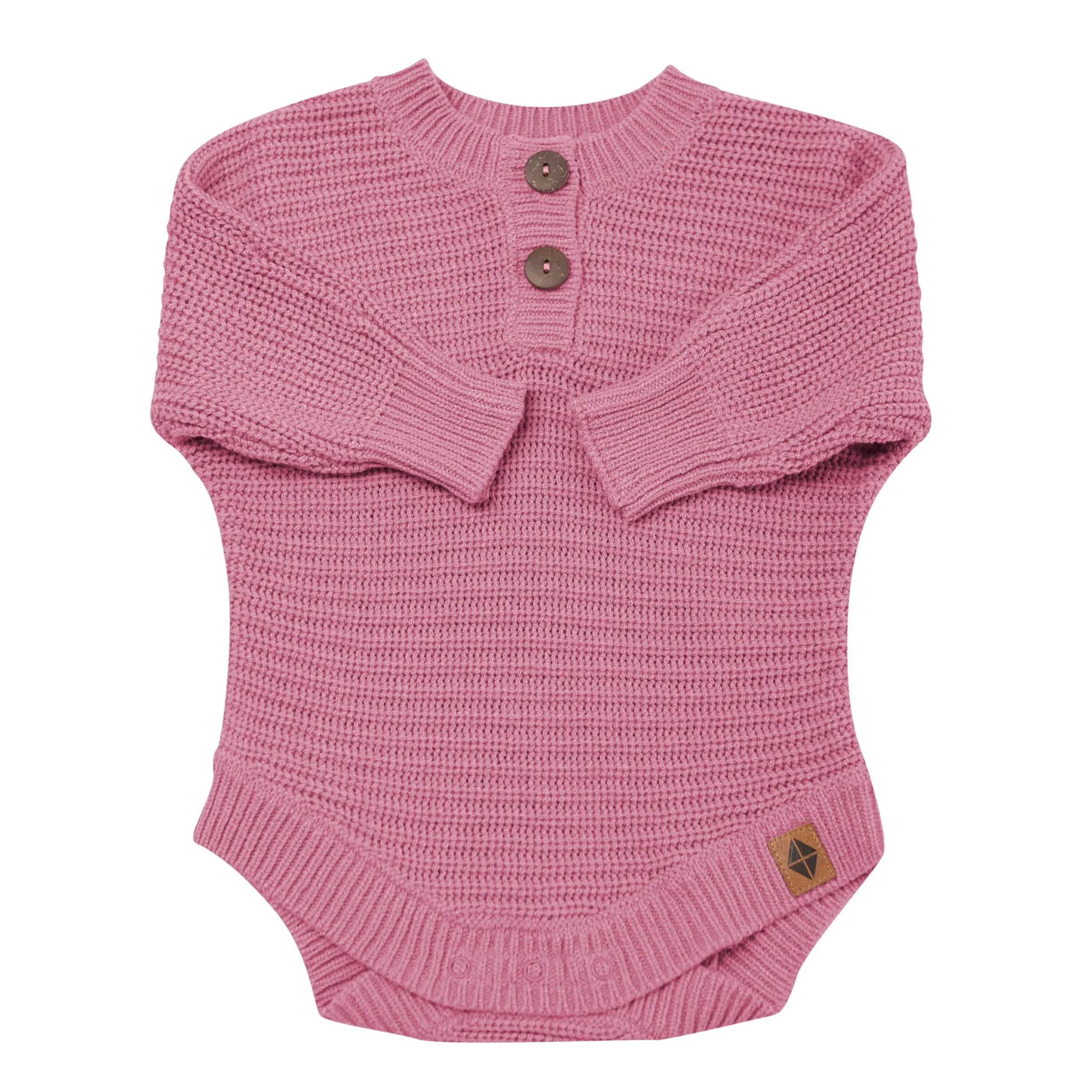 Hot Kyte Baby Chunky Knit Romper in Apple Blossom