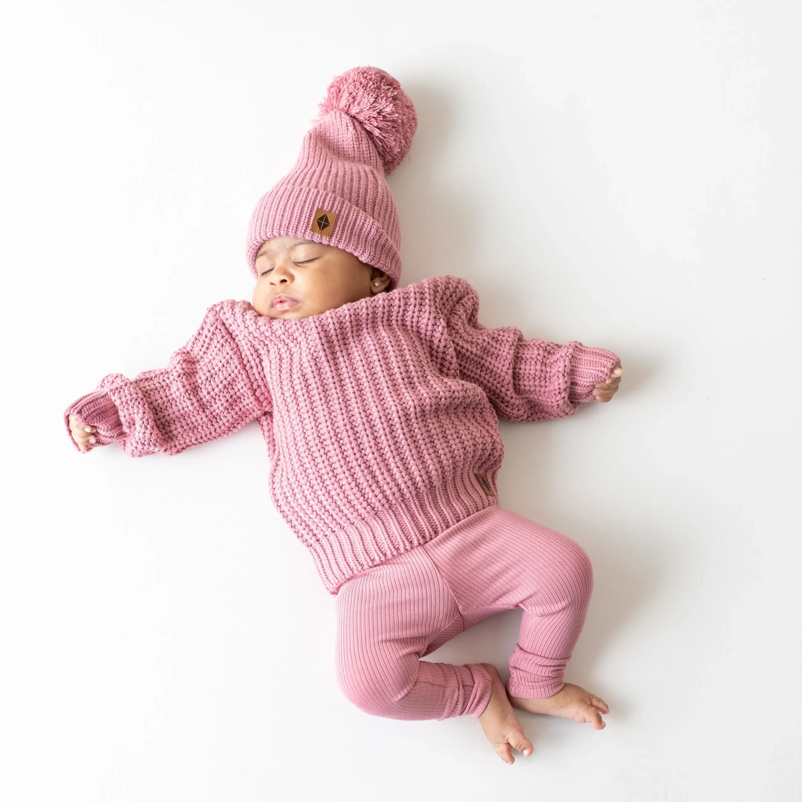 Sale Kyte Baby Chunky Knit Sweater in Apple Blossom