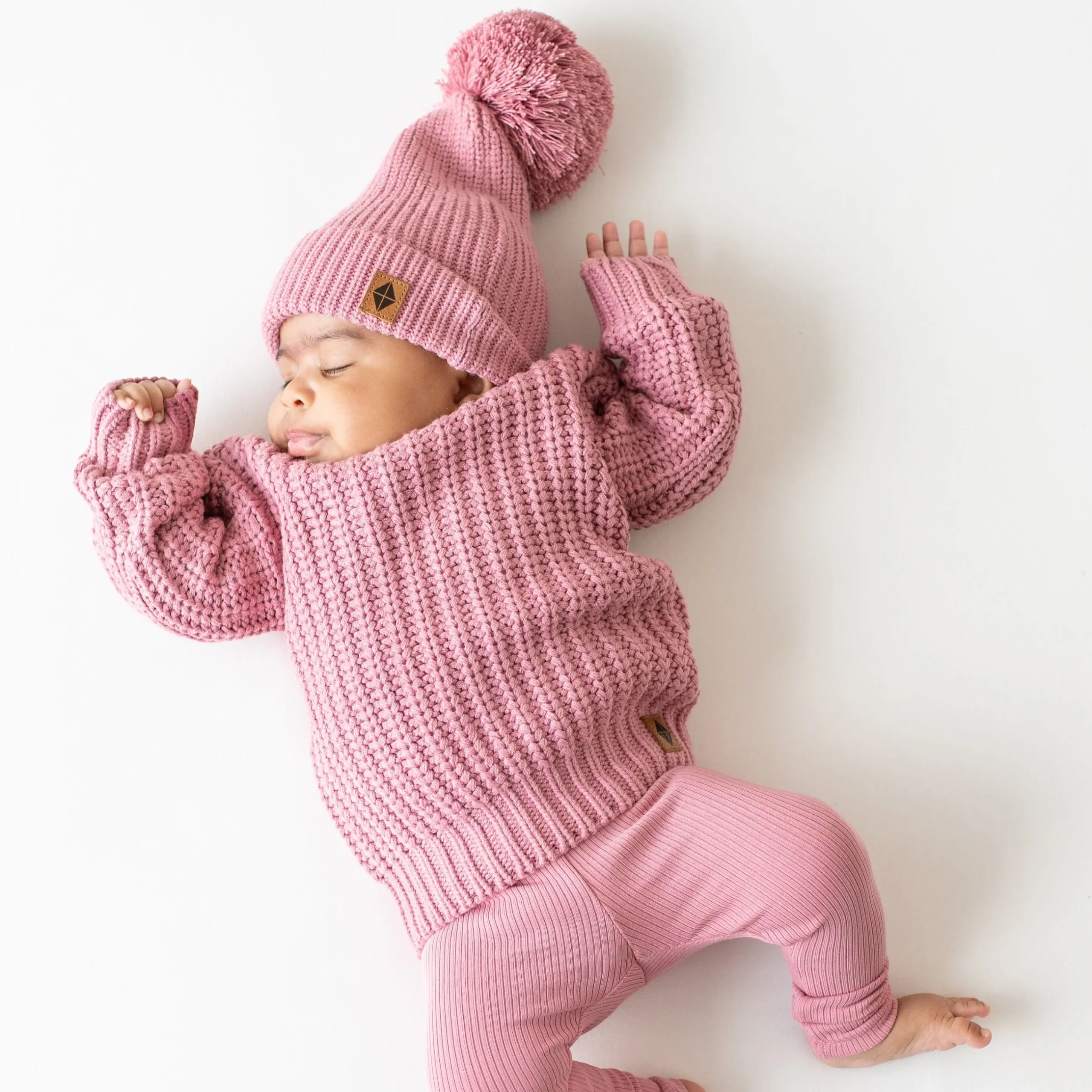Sale Kyte Baby Chunky Knit Sweater in Apple Blossom