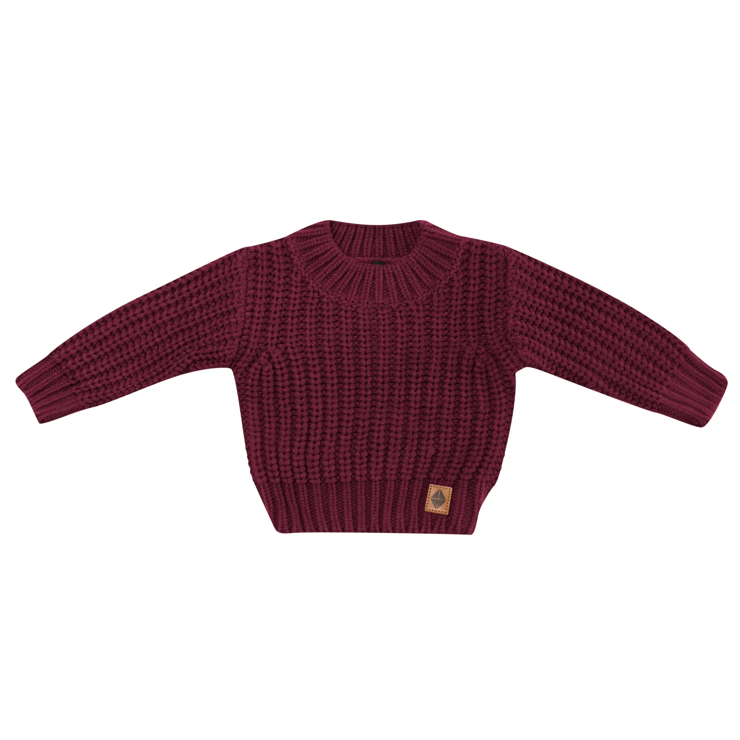 Sale Kyte Baby Chunky Knit Sweater in Burgundy