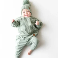 Outlet Kyte Baby Chunky Knit Sweater in Thyme