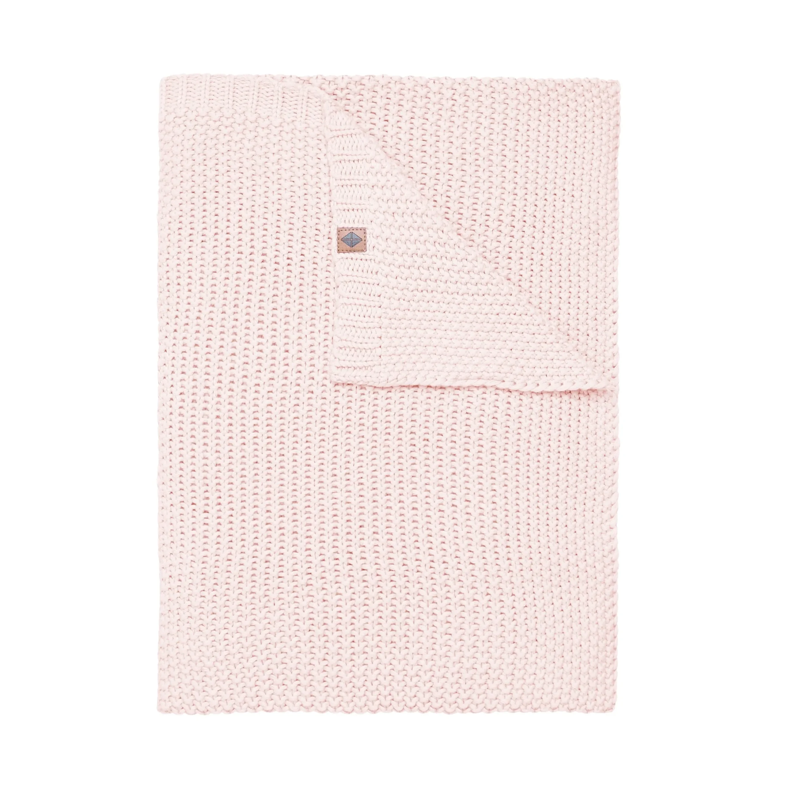 Hot Kyte Baby Chunky Knit Toddler Blanket in Blush