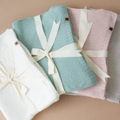 Outlet Kyte Baby Chunky Knit Toddler Blanket in Cloud