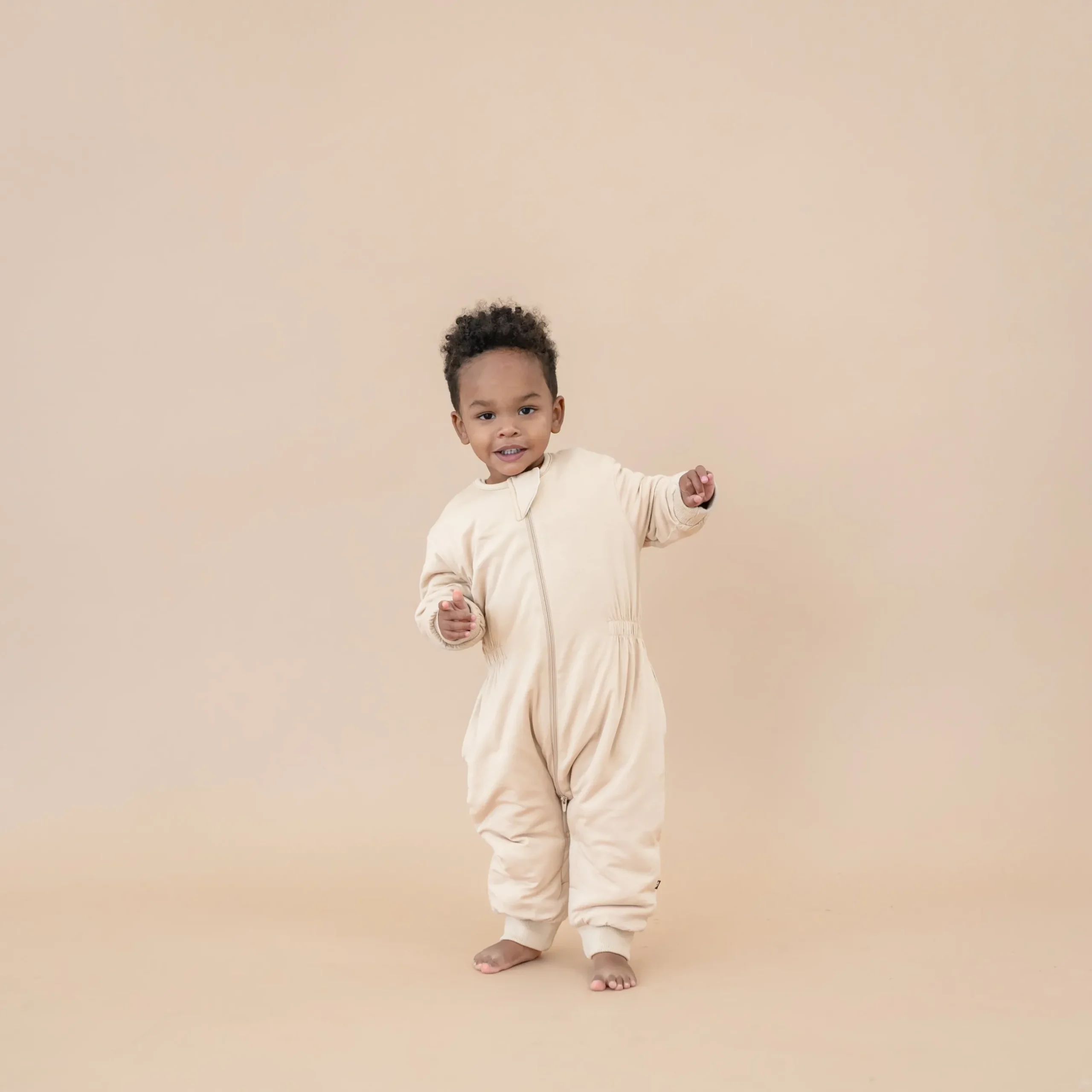 Best Kyte Baby Cozy Playsuit in Bisque