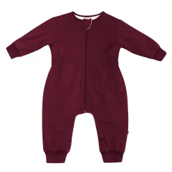 Clearance Kyte Baby Cozy Playsuit in Burgundy