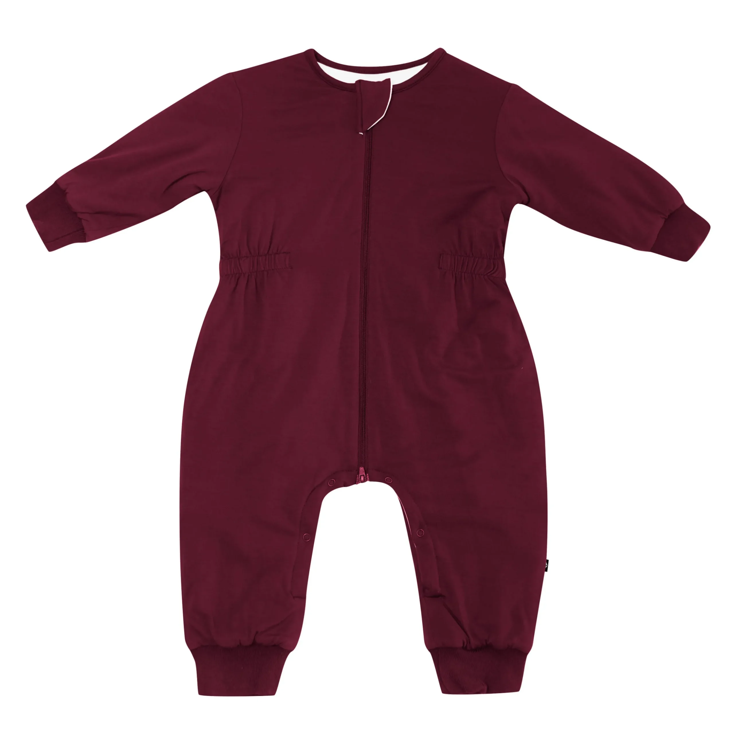 Clearance Kyte Baby Cozy Playsuit in Burgundy