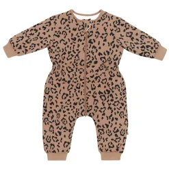 Best Kyte Baby Cozy Playsuit in Latte Leopard