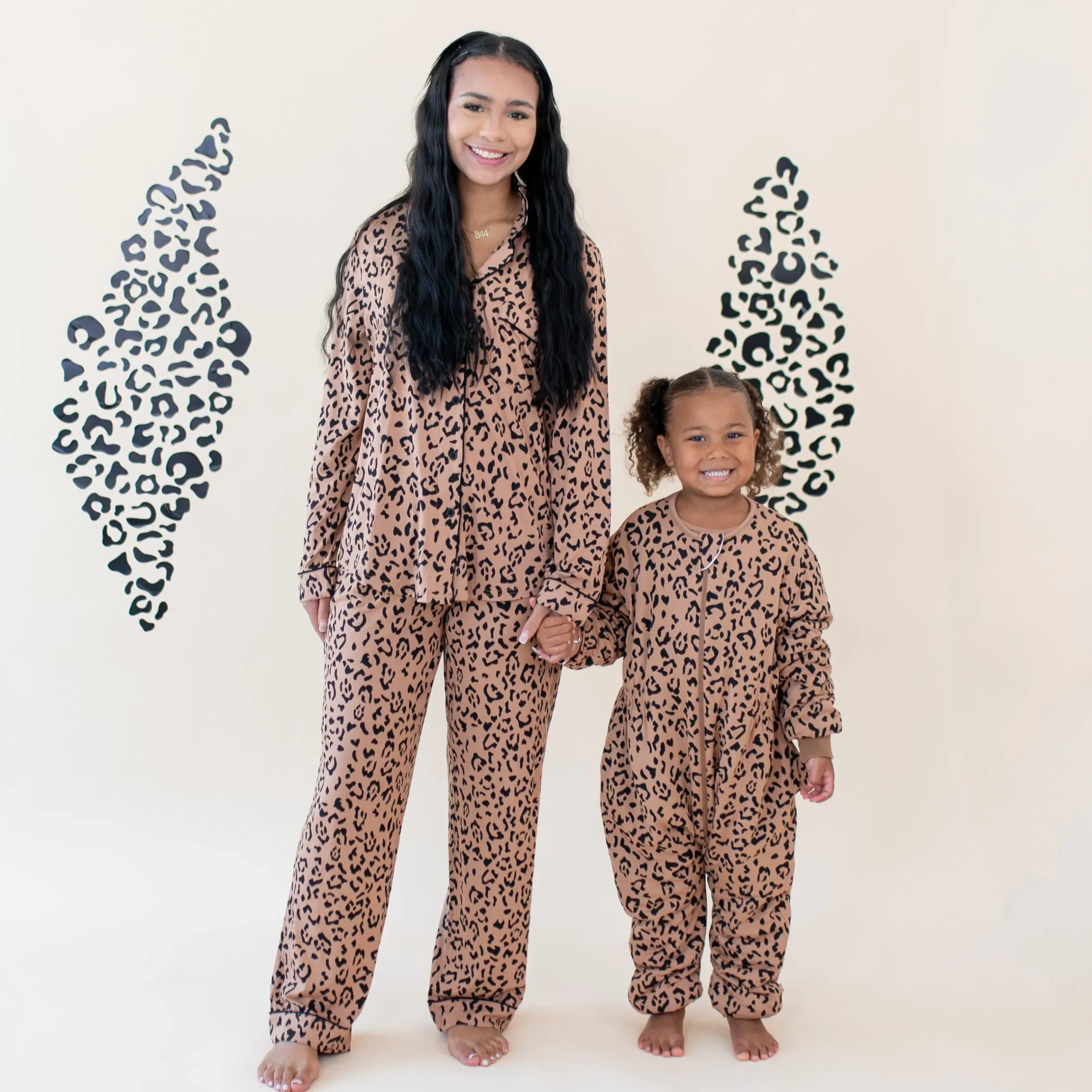 Best Kyte Baby Cozy Playsuit in Latte Leopard