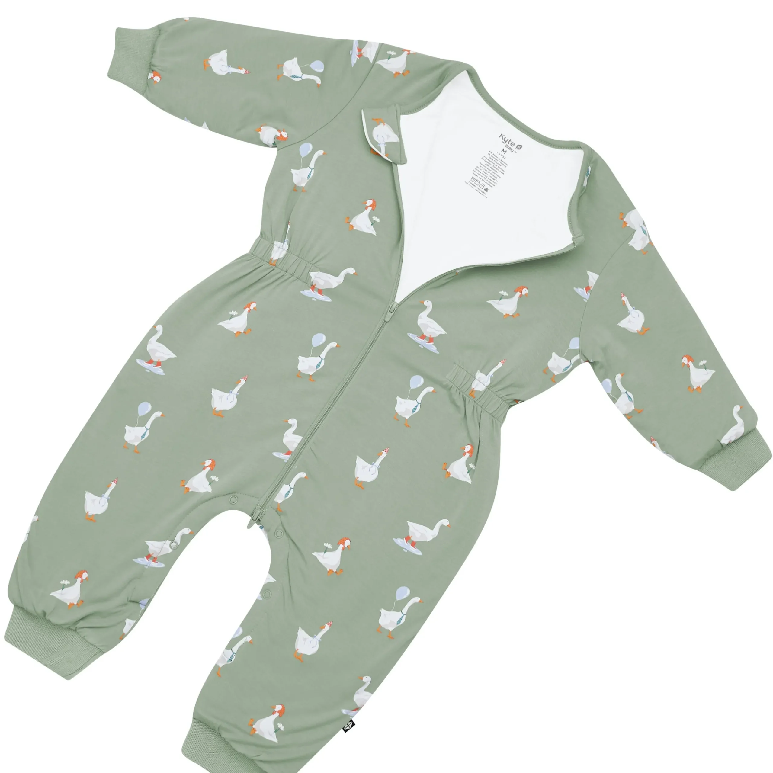 Clearance Kyte Baby Cozy Playsuit in Silly Goose