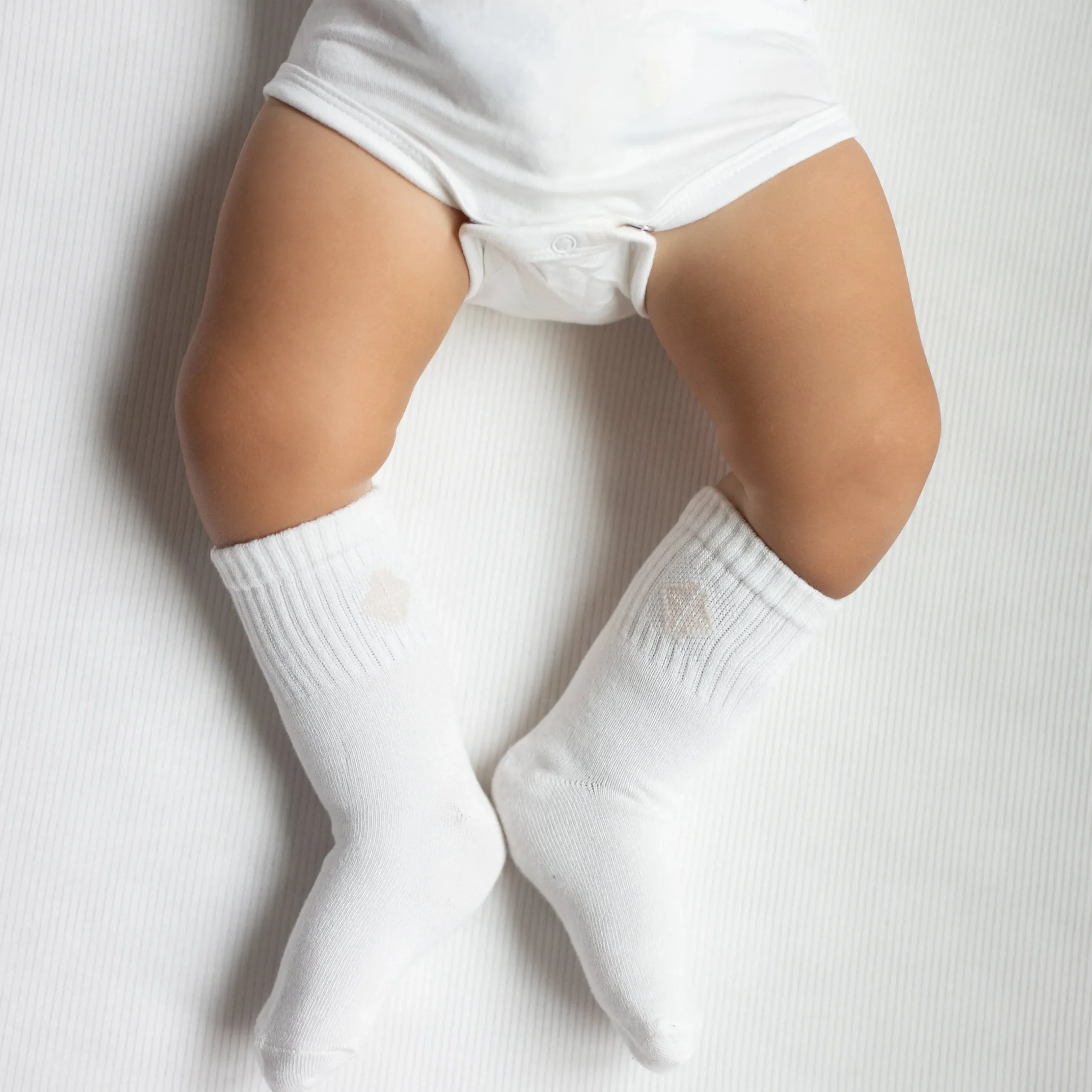 Outlet Kyte Baby Crew Socks Combo 3-Pack in Pastel Pastel: Oat/Cloud/Blush