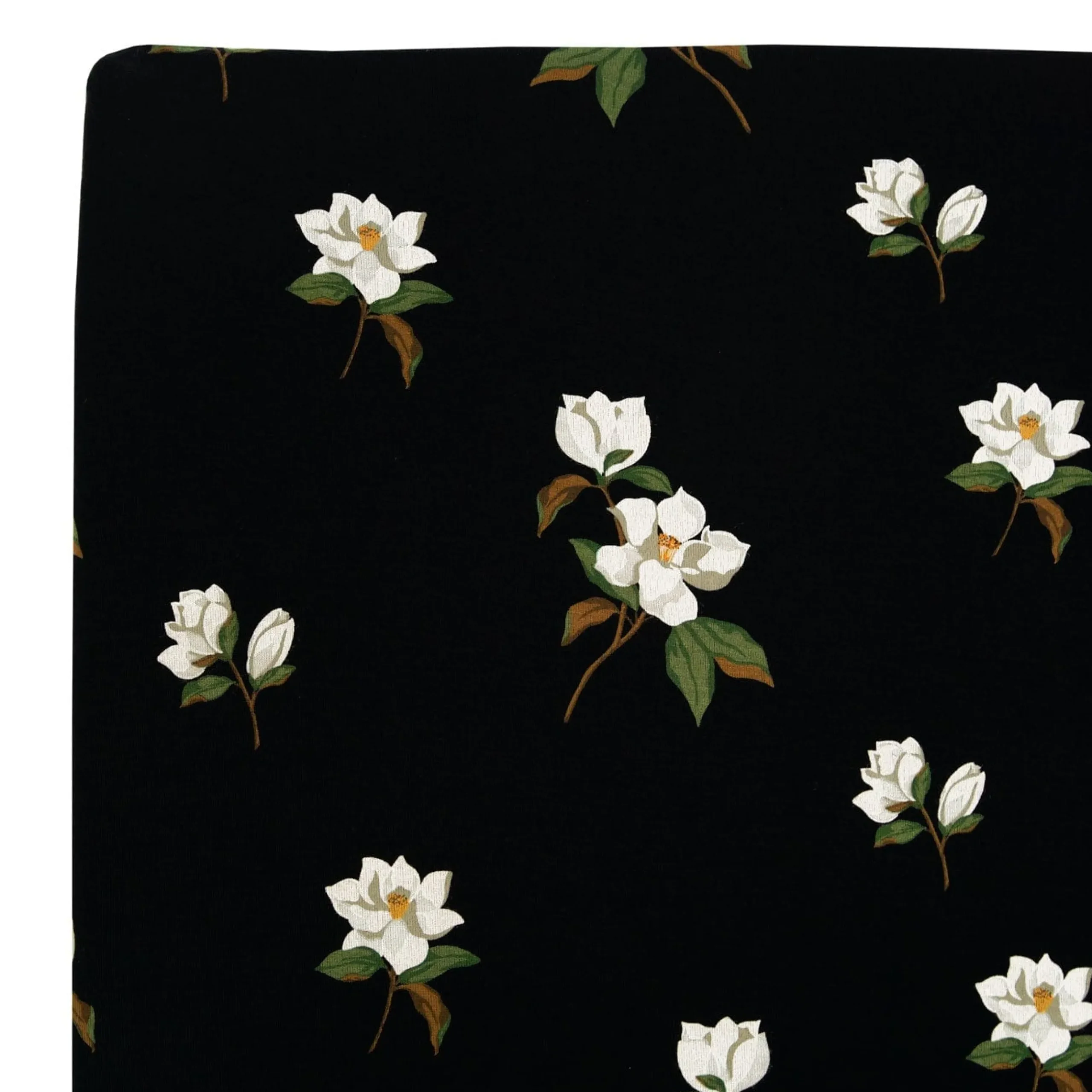 Hot Kyte Baby Crib Sheet in Big Midnight Magnolia