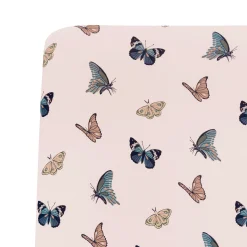Kyte Baby Crib Sheet in Blush Butterfly