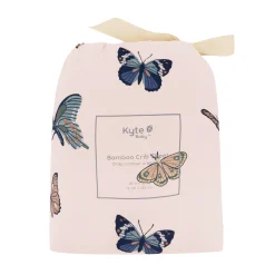 Kyte Baby Crib Sheet in Blush Butterfly