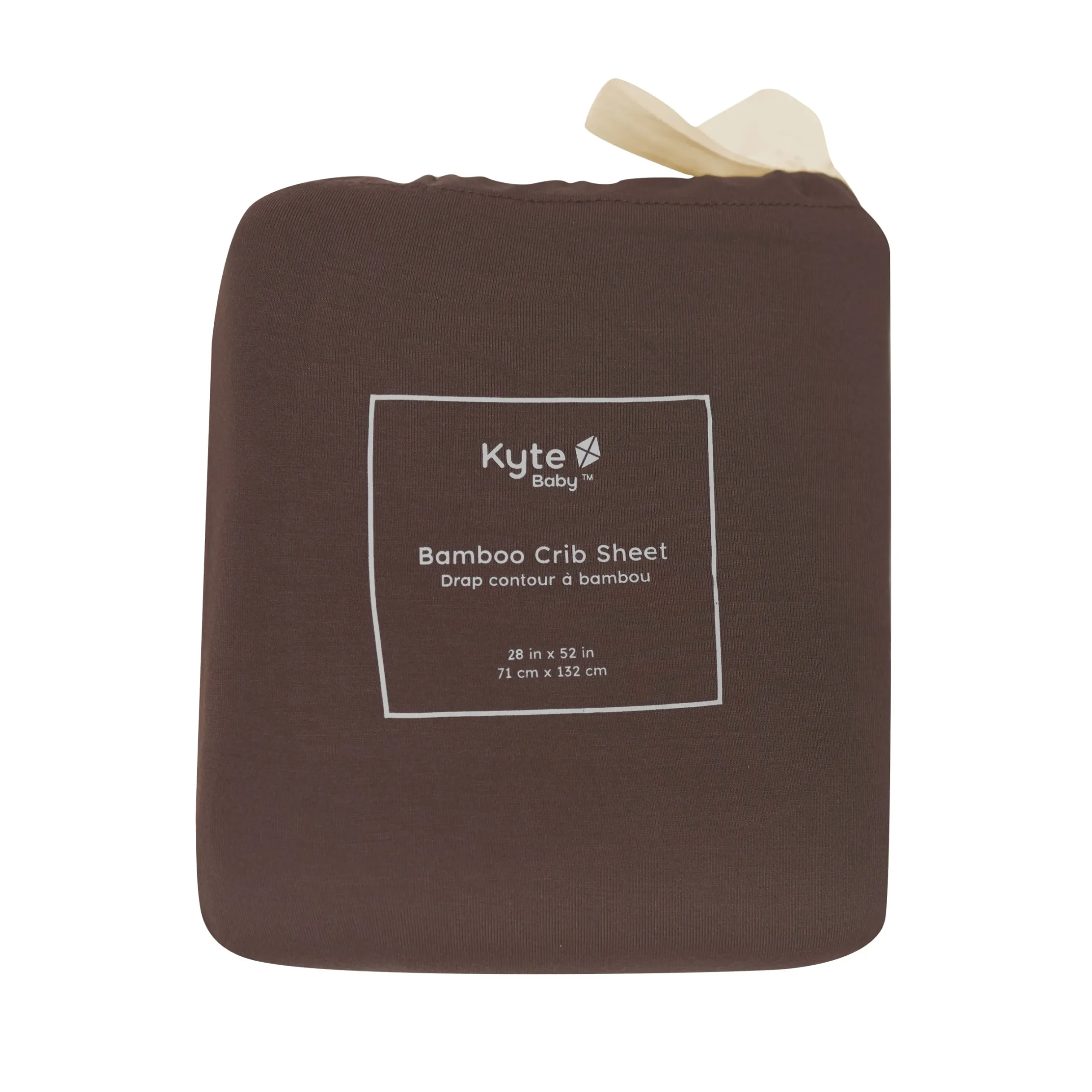 New Kyte Baby Crib Sheet in Espresso