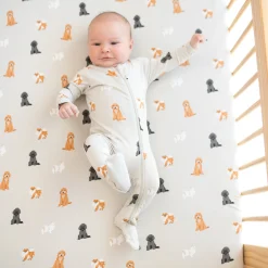 Best Kyte Baby Crib Sheet in Fluffy Dog