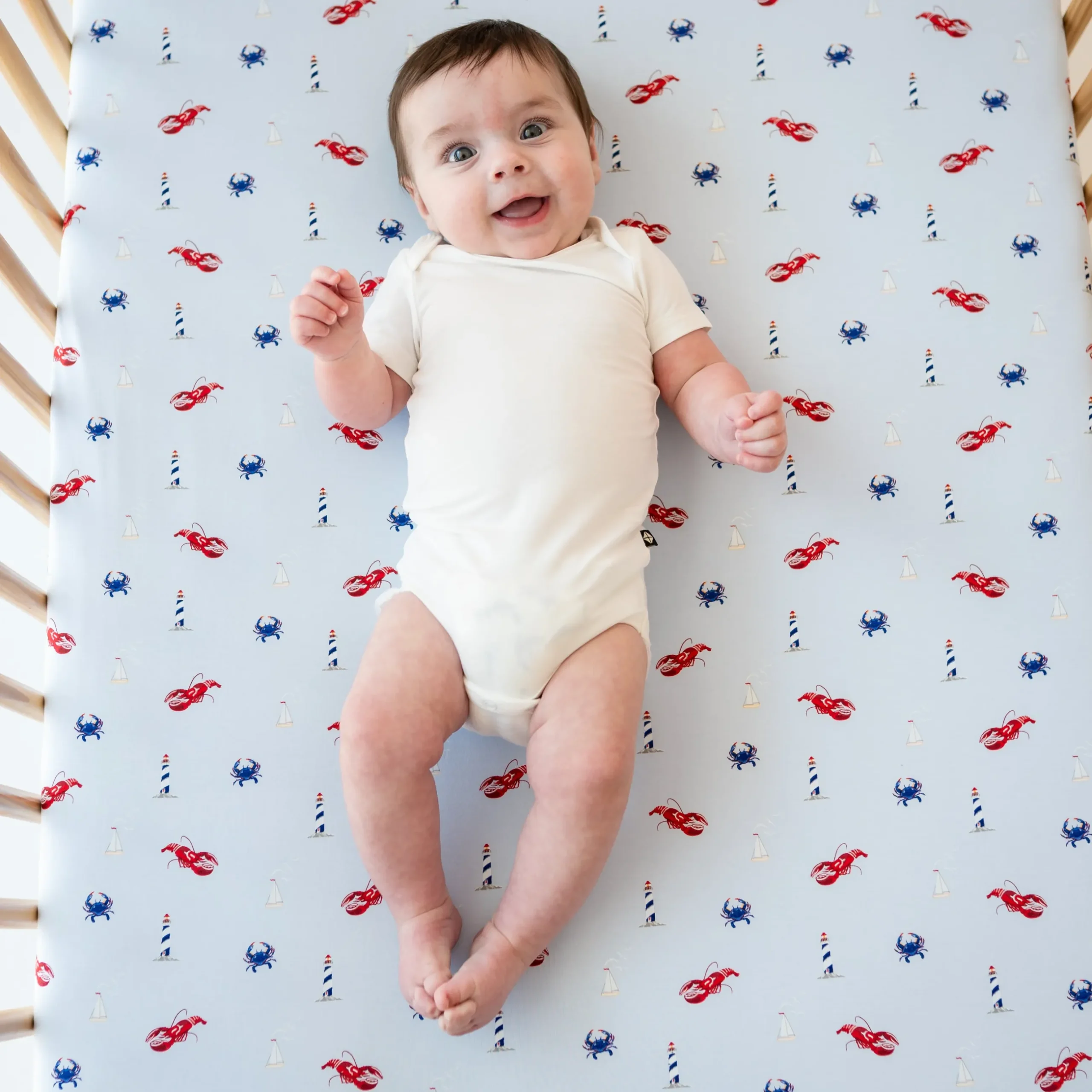 Clearance Kyte Baby Crib Sheet in Harbor