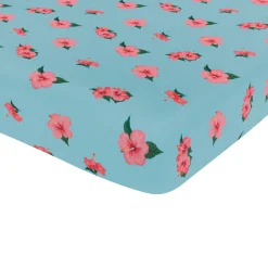 Hot Kyte Baby Crib Sheet in Hibiscus